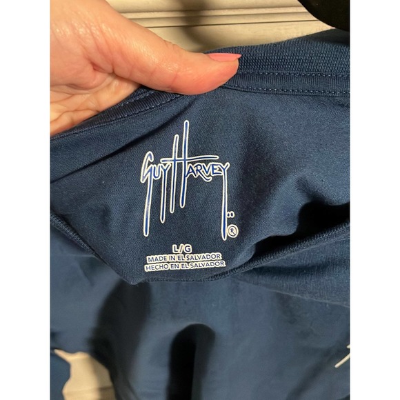 NWT men’s guy Harvey signature graphic long sleeve shirt large - Picture 5 of 5